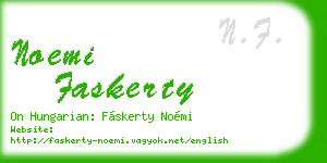 noemi faskerty business card