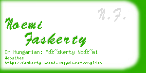 noemi faskerty business card